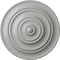 Ekena Millwork Classic Ceiling Medallion (Fits Canopies up to 4 1/8"), Hand-Painted Frost, 13 1/4"OD x 1/2"P CM13CLFRF - alternate 1